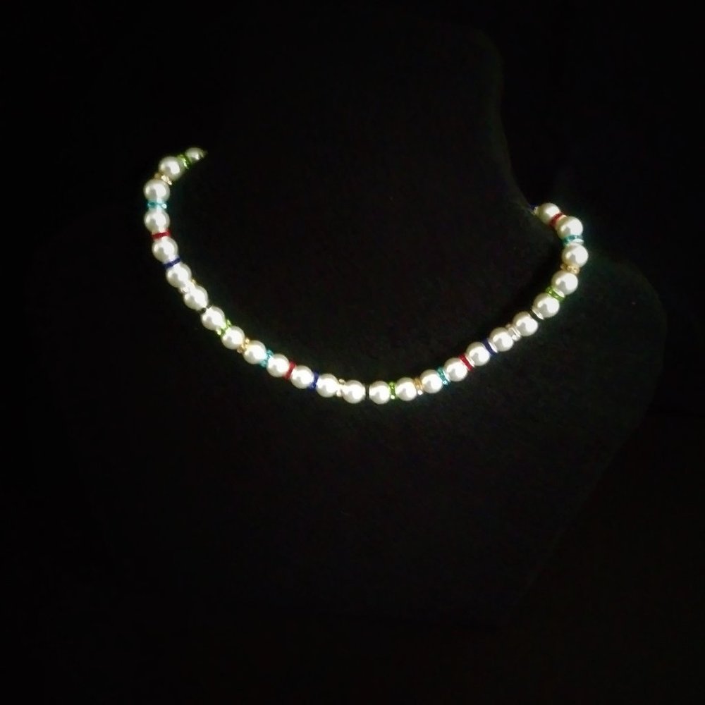 Crystal Pearl Necklace